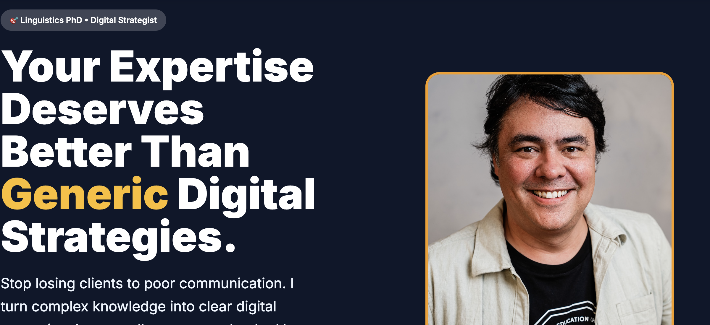 Bernardo - Diseño Web Personal Branding