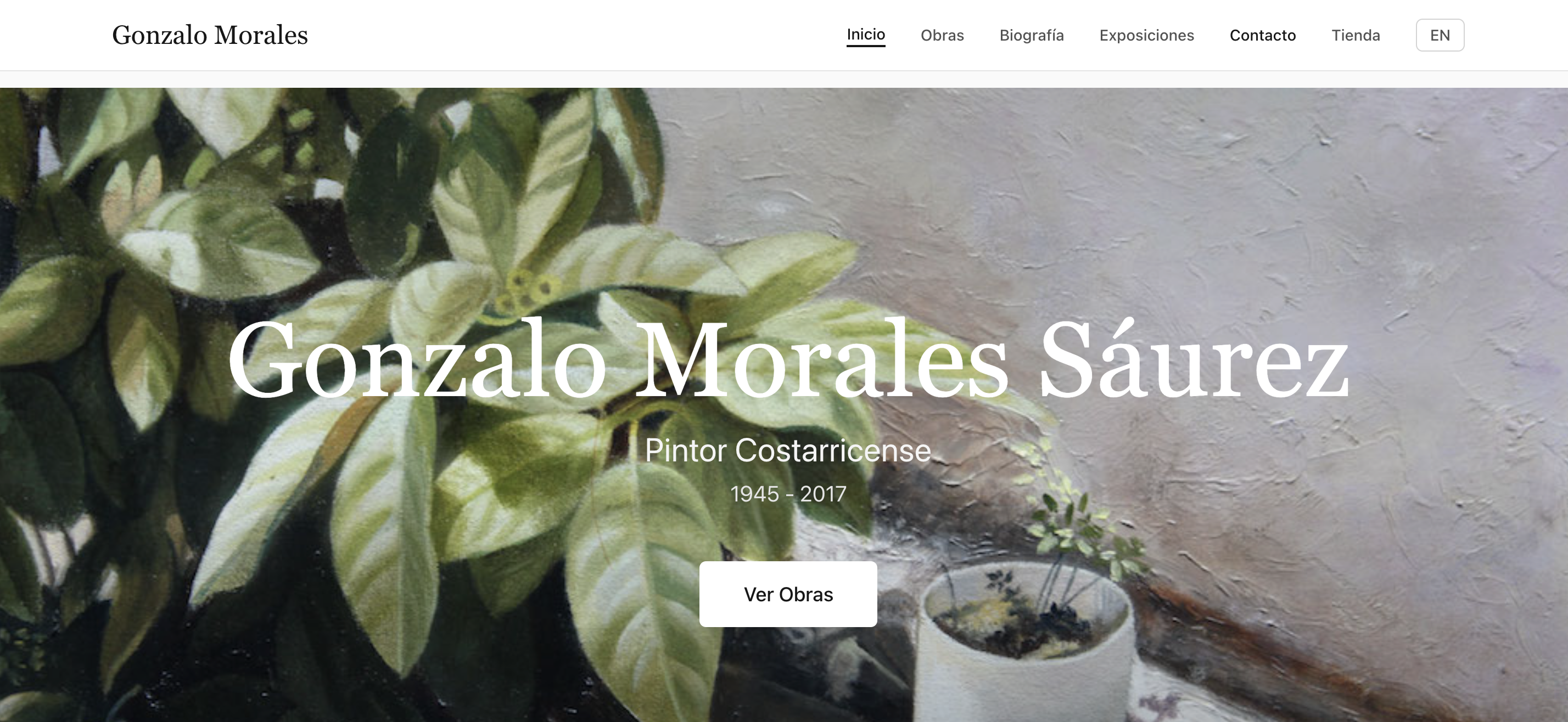 Galería de Arte Gonzalo Morales - Diseño Web